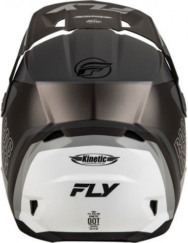 FLY RACING Kinetic Rally - Mattgrå/Svart/Vit