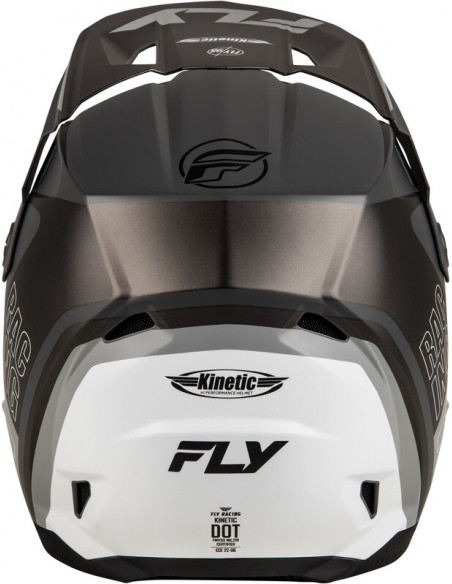 FLY RACING Kinetic Rally - Mattgrå/Svart/Vit