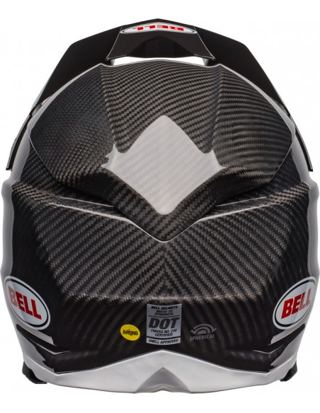 BELL Moto-10 Spherical Helmet - Carbon Blanksvart